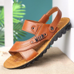 Sandaalid Mehed 39 Rannajalatsid Lehm Kvaliteet Ehtne Nahk Libisemiskindlad Meeste Sussid Hingavad Kaks Kasutusviisi Meeste Sandaalid Meeste Sussid 38