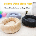 Lemmiklooma s&uuml;gav uni talvine soe &uuml;mmargune pesa paksendatud pl&uuml;&uuml;sist kassipesa neli aastaaega universaalne pesapadi kassipesa lemmikloomatarbed Deep Sleep - Large (within 55-60cm of 7.5kg)