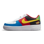UNO x Nike Air Force 1 Low GS 50. aastap&auml;ev Laste tossud Valge Kollane-Zest &Uuml;likoolipunane DO6634-100 35.5