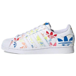 Adidas Superstar Allover Trefoil - Valge Mitmev&auml;rvilised Unisex Tossud Cloud-White Gold-Metallic H00183 36