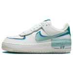 Nike Air Force 1 Shadow Valge T&ouml;&ouml;stuslik Sinine T&uuml;rkiis Naiste Tennised Summit-White Geode-Teal Mineral DZ1847-101 44.5