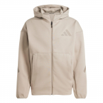 Adidas ZNE. Vabaaja Mood Minimalistlik Kapuutsiga Pikkade Varrukatega Jakk Meeste Jakk Hall Pruun JC5495 XS