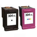 Pack 2 cartouches d'encre N&deg; 304 XL Noir et Couleur Grande Capacit&eacute; pour imprimante HP ENVY 5032