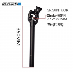 Suntour NCX amortiseeriv sadulapost maastikurattale, saadaval l&auml;bim&otilde;&otilde;tudega 27,2 mm ja 31,6 mm Black