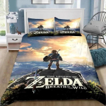 Multikas Zeldas Sarja Voodipesukomplekt Tekikott Voodikomplekt Tekikate Padjap&uuml;&uuml;r Tekk Kuninga Suurus Kuninganna Suurus Poiste T&auml;iskasvanute Voodipesukomplekt EU single(135x200cm)