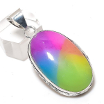 Rainbow Solar Quartz Gemstone 925 Sterling Silver Jewelry Pendant 1.97 z2z10