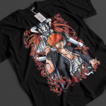 Bleach Anime S&auml;rk Ichigo Bankai T-s&auml;rk Byakuya T-s&auml;rk Aizen Zaraki Unisex T-s&auml;rk 4XL