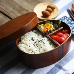 Jaapani stiilis puidust bento karp &uuml;he kihiga saarepuust bento bento su&scaron;i karp puidust l&otilde;unakarp lauan&otilde;ud suure mahutavusega bento karbid