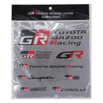 TGRC TOYOTA GAZOO Racing Kleebis TGR Logo Komplekt Must TGRC-A341-01