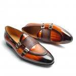 Moodsad meeste lakknahast mokassiinid Elegantsete pandlaga slip-on kingad Pulmadeks, pidudeks ja ametlikeks &uuml;ritusteks Vabaaja ehtsast nahast 38 pruun