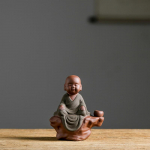 Keraamilised V&auml;ikesed Mungad Auto Kaunistused, Hiina Zen Lilla Savi Liiv, Armas Tee Lemmikloom, Fengshui Zen Buddha Meditatsioon