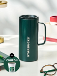 STARBUCKS SS P&uuml;hade roheline termostass 503ml SS Holiday Green Tank Tumbler 503ml black