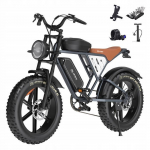 Elektriline jalgratas - JANSNO - X70M - 20 tolli - 750W mootor - Topelt 48V aku - 80km s&otilde;iduulatus - Maksimaalne kiirus 45km/h must