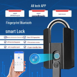 TTLOCK K&otilde;ik-&uuml;hes nutikas lukk: S&otilde;rmej&auml;lg, Parool, Bluetooth-kaugjuhtimispult, Veekindel kodu ja poe jaoks.
