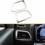 for Samsung QM6 2016 - 2022 for Renault Koleos Car Chrome Air Conditioning Vent Trim Stickers Case Stainless