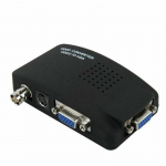 BNC-st VGA-ks S-videomuunduri kasti adapter koaksiaalvideo-VGA-monitori signaali kuvamiseks