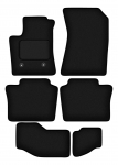 Dywaniki samochodowe welurowe czarne do: Renault Espace VI E- TECH HEV 7-osobowy (2023-)