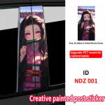 Nezuko Anime Auto Kleebised Auto B-piilari Kleebis Veekindlad Kleebised Auto Keskpiilari Kleebise Kate Kriimustuste Eemaldaja S&otilde;iduki Dekoratsioon 1 pcs