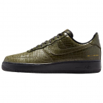 Nike Air Force 1 Low Premium Morse kood Croc Unisex tossud Roheline Cargo-Khaki Cargo-Khaki-Must-Metallik-Kuld IQ3370-325 40