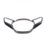 For BMW ix -2024 ABS Carbon Fiber Car Steering Wheel Decorative Frame Stickers Car Interior Accessories Carbon Fiber