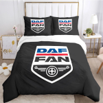 Veoauto tekikott DAF Veoauto logo Voodipesukomplekt Multikas Tekikate ja padjap&uuml;&uuml;rid Teismelistele Poistele &Uuml;he- Kahekohaline Queen King suurus 135x200cm-2pcs