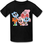 Laste retro T-s&auml;rgid The Amazing World Of Gumball Suurus L Must Mjensenilt M mitmev&auml;rviline