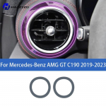 For Mercedes-Benz AMG GT C190 - Car interior center console protective sticker interior decorative strip TPU protective Right-hand drive