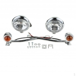 LED Bracket for glide at street FLHX FLHR Chrome