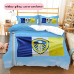 Leeds Unitedi mustriga voodipesu Kodu kaunistamine S&uuml;nnip&auml;evakingitus (1 * tekikott + 2 * padjap&uuml;&uuml;r, ilma t&auml;idiseta) 155x200cm