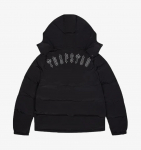 2024 Trendikas Unisex Puuvillane Tikitud L&otilde;tv Jakk - Y2K Hip Hop Streetwear Pullover Large must/valge