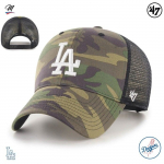 Casquette Trucker - 47 Brand - Branson - Camo bois - Couronne basse - Visi&egrave;re incurv&eacute;e