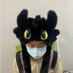 Toothless Cosplay Draakoni M&uuml;ts Night Fury Puuvill Kuidas taltsutada lohet K&otilde;rvaklapiga M&uuml;ts T&auml;iskasvanute Peakatted Aksessuaarid Nuku Kingitus black