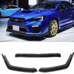 &Uuml;hildub 15-21 Subaru STI-ga: Kolmeosaline esiliistu jagaja Subaru WRX CS stiilis JDM Matte Black - Unpackaged