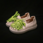 Johnature Ehtne Nahk Mugavad Etnilise Stiiliga Slip-on Kingad Mitmek&uuml;lgsed Pehme Tallaga Naiste Korterkingad 40 must