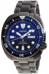 SEIKO PROSPEX Save the Ocean 200m Automaatne Musta IP-kattega K&auml;ekell Sinise SRPD11K1 Turtle Sukelduja sihverplaadiga, sinine