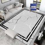 Elutoa kaunistus Abstraktne vaip Kaasaegne kodu Pehmed vaibad Esik Diivan Kerge luksuslik p&otilde;randamatt Ruumi sisustus Garderoob Suur vaip 100X150cm gray