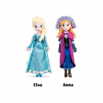 (Anna ja Elsa, 50cm) 2 tk Disney Frozen Fever Elsa ja Anna pehmed nukud lastele l&otilde;bus uus 40cm