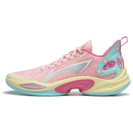 Li Ning Super Light 2024 Basketball Shoes Men's Low top Peach Blossom Pink/Island Blue ABAU011-8 44