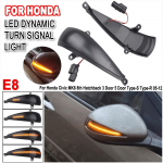 2X D&uuml;naamiline suunatuli LED suunatule indikaator k&uuml;ljepeegli lamp Honda Civic 8. MK8 luukp&auml;ra 3D 5D 2006 2012 FN2 FN FK jaoks