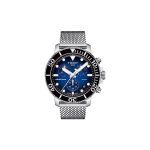 TISSOT Starfish Collection Kvartsmehhanismiga Meeste Kell Kell 45,5 mm Sinine sihverplaat Roostevabast terasest korpus T120.417.11.041.02 Silver Strap Black Watch Case