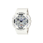 CASIO Meeste vedelkristall/analoog topeltn&auml;iduga seeria Hall k&auml;ekell GA-100A-7A GA-100A-7A White Dial