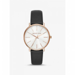 Michael Kors Pyper roosakuldse tooniga nahast k&auml;ekell MK2834 must