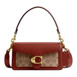 Coach Tabby 20 Klassikaline Monogramm Prindi Metallist C-logo Kl&otilde;pskinnitus Kaetud L&otilde;uend Ja Vasikanahk K&auml;es Hoidmine &Otilde;lg Crossbody Kott V&auml;ike CM569-B4NQ4 Basic Set (Bag+Dust Bag)