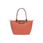 Longchamp Le Pliage 28 &Ouml;kos&otilde;bralik T&otilde;mblukuga Pika K&auml;epidemega L&otilde;uendist Kandekott V&auml;ike Naiste kandekotid Punane 2605089P63 Red