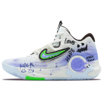 Nike KD Trey 5 X Cushioning Moisture Wicking Low top Basketball Shoes Men's White Purple Green DJ7554-014(Team256-) 40
