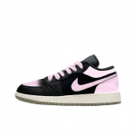 Jordan Air Jordan 1 Cherry Blossom Pink 1 Leather Abrasion Resistant Low top Vintage Basketball Shoes Unisex Pink 553558-092(Team1119-1) 37.5