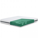 The White Stone Matelas en Mousse Antibact&eacute;rien | Hauteur 16 cm | Housse 3D Air Hypoallerg&eacute;nique 200 x 200 cm valge