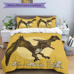 3 tk lendava pterodactyluse prindiga kattekomplekt &Uuml;lipehme, hingav ja mugav voodipesu stiilse disainiga magamistoa ja 135x200cm