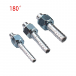 #6 #8 #10 AC keermega &uuml;hendusosa Alumiinium 180 / 90 / 45 kraadi O-r&otilde;ngas Sisekeere 5/8 -18 3/4 -16 7/8 -14 Kliimaseadme voolikule 180 Degree