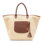 Longchamp Le Pliage Kollektsioon Kootud Korv R&otilde;ngas Riistvara T&otilde;mblukuga K&auml;ekott Naiste T&otilde;mblukuga Bež 10308HGK035 Basic Set (Bag)